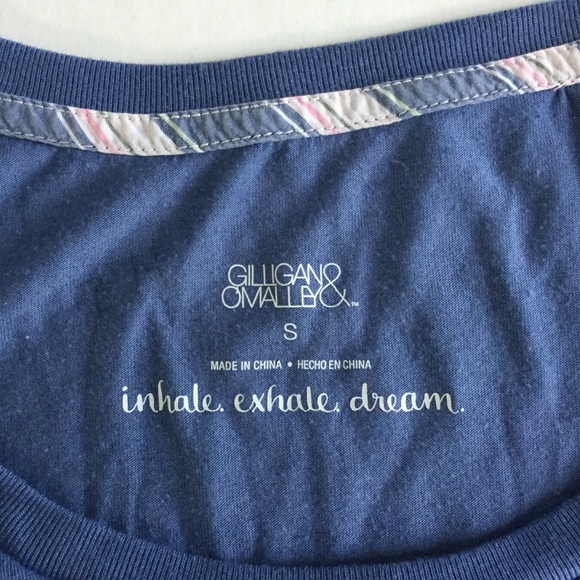 GILLIGAN & O’MALLEY Blue Peplum Night Shirt Size S - Picture 6 of 8